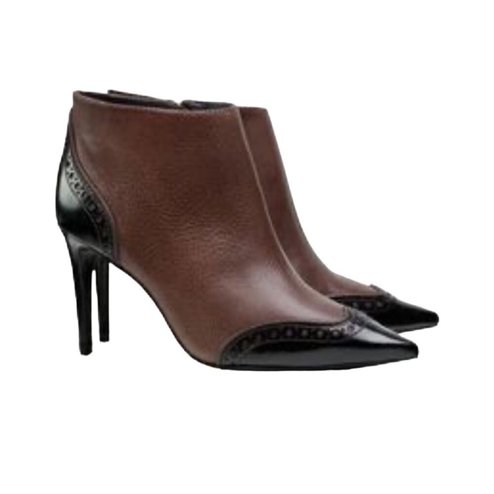 Tory Burch Brown and Black Ankle Booties - Picture 13 of 13